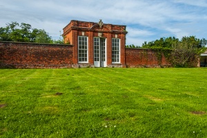 The summerhouse and walled garden