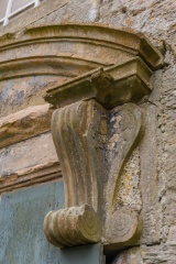 Architectural detail on the main entrance