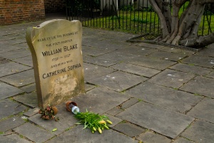 Blake's burial site at Bunhill Fields, London