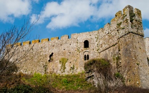 The exterior of the curtain wall