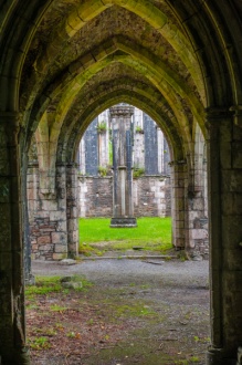 Looking into the chapter house