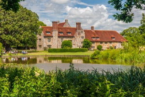 The Tudor farmhouse and moat