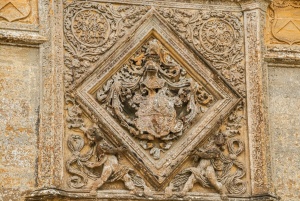Coat of arms over the west door
