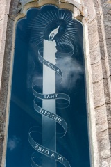 Christmas candle window