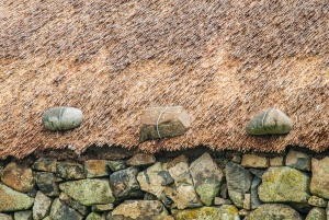 Thatched roof tie-downs