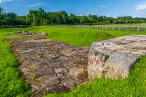 Roman bridge abutment