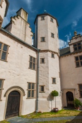 The upper courtyard