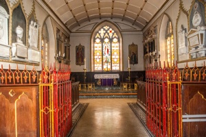 Entering the chancel