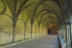 The Salisbury Cathedral cloisters