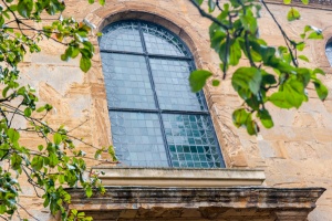 Georgian window on the west facade
