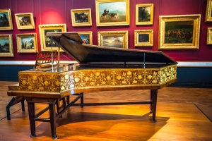 Victorian piano by Edward Burne-Jones
