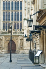 Abbey west front and Bath Pump Rooms