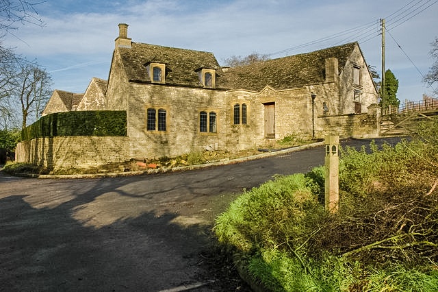 Cotswold cottages in Alderley, Gloucestershire