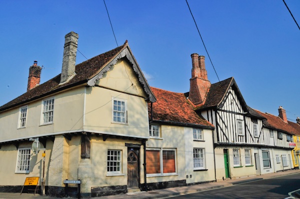Picturesque cottages in Bildeston, Suffolk