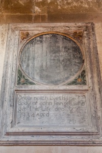 John Mansell memorial, 1734