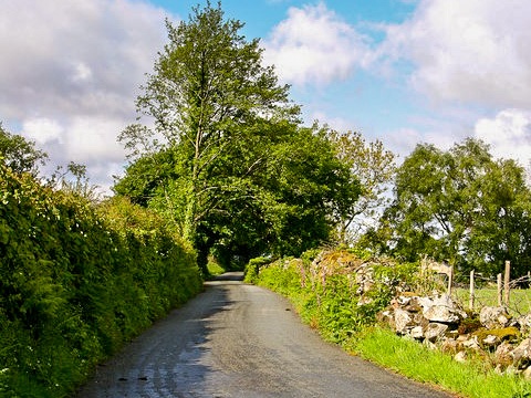 The Roman road entering Brithdir (c) liz dawson
