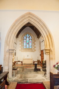 The 13th century chancel arch