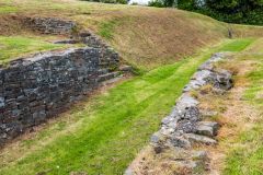 Looking east along the amphitheatre entrance