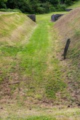 Looking west towards the amphitheatre floor