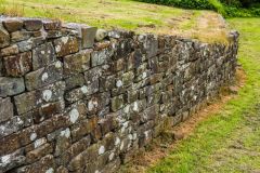The restored amphtheatre wall