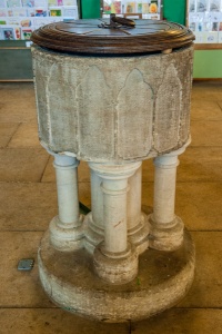 13th century Early English font