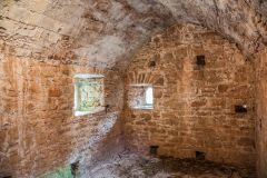 The vaulted guardroom over the kitchen