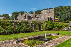 The lily pond and castle gardens