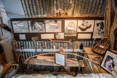 A coracle-maker's workshop