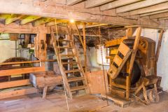 Inside the 17th century mill