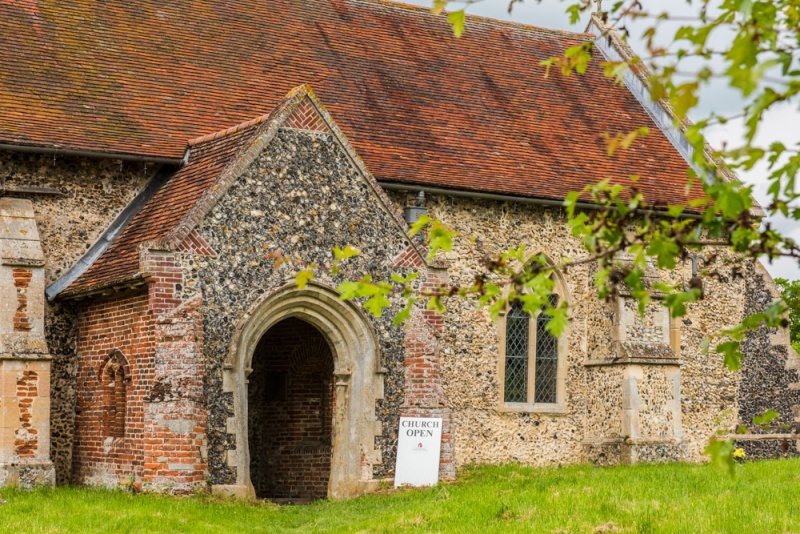 The south porch of St Andrew's church, Frenze