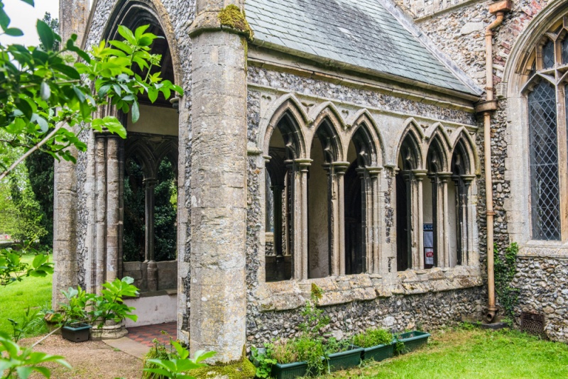 The 13th century porch of St Mary's, Great Massingham