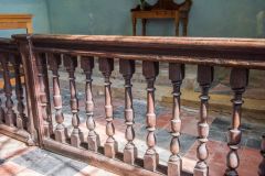 The original 18th-century communion rails