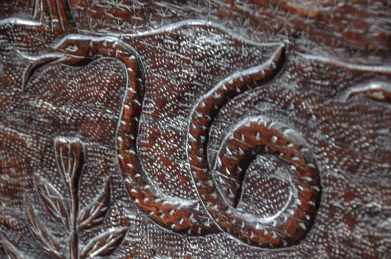 Carving of a serpent