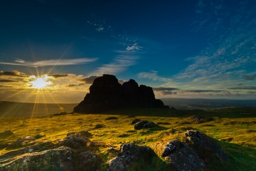 Sunrise at Haytor Rocks, Dartmoor
