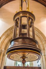 The ornate font cover