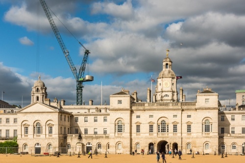 Horseguards (Household Cavalry Museum entrance is left of centre)