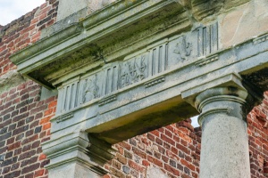 Decorative frieze on the west loggia