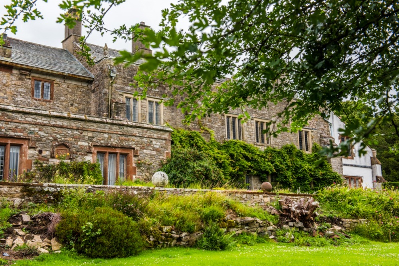 The 16th century wing at Isel Hall