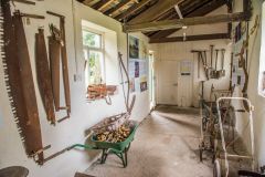 The Garden Museum display of historical tools