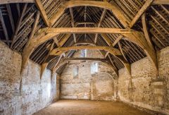The tithe barn interior