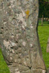 Cup marks on the central stone