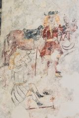 Abraham and Isaac Tudor wall painting