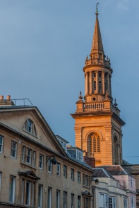 The spire of Lincoln College chapel