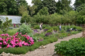 Volunteers at work restoring the gardens