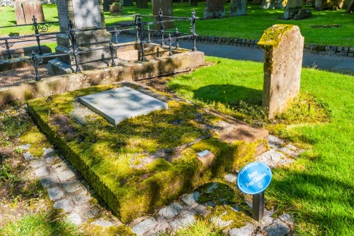 Burns' children's graves in Mauchline's Old Churchyard