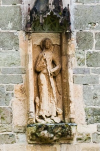 12th century statue of St Michael