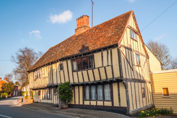 A typically pretty timber-framed house in Nayland