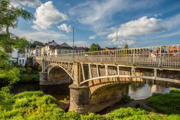 The 1827 Long Bridge in Newtown, Powys