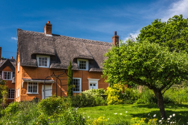 A thatched cottage in Polstead