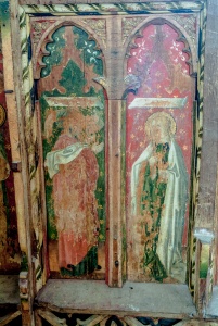 Painted 16th century screen